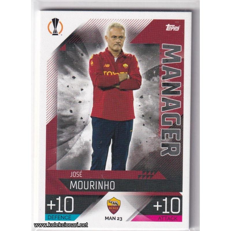 2022-23 Topps Match Attax Extra UEFA League: Manager: MAN23 José Mourinho - AS Roma