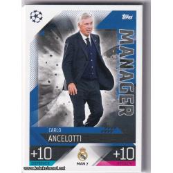 2022-23 Topps Match Attax Extra UEFA League: Manager: MAN7 Carlo Ancelotti - Real Madrid CF