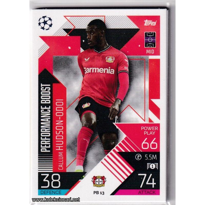 2022-23 Topps Match Attax Extra UEFA League: Performance Boost: PB13 Callum Hudson-Odoi - Bayer 04 Leverkusen