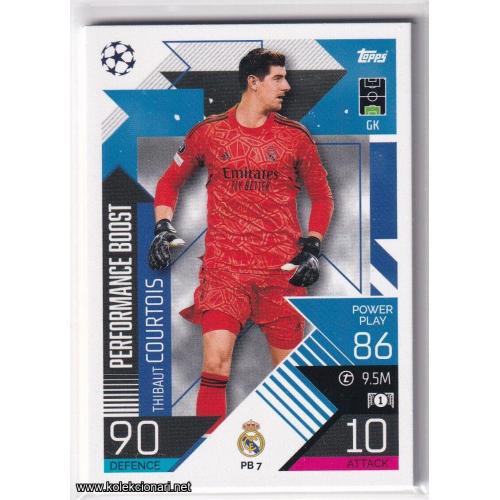 2022-23 Topps Match Attax Extra UEFA League: Performance Boost: PB7 Thibaut Courtois - Real Madrid CF