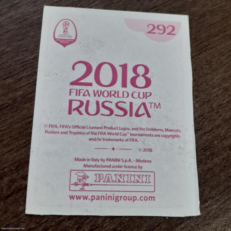 Russia 2018 FIFA world cup br. 118- panini