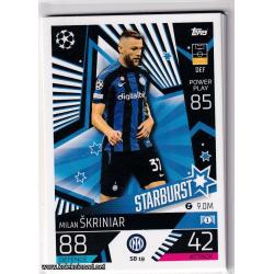 2022-23 Topps Match Attax Extra UEFA League: Starburst: SB19 Milan Škriniar - FC Internazionale Milano