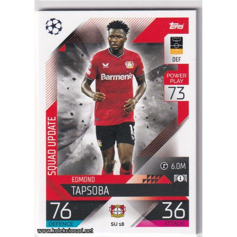 2022-23 Topps Match Attax Extra UEFA League: Squad Update: SU18 Edmond Tapsoba - Bayer 04 Leverkusen