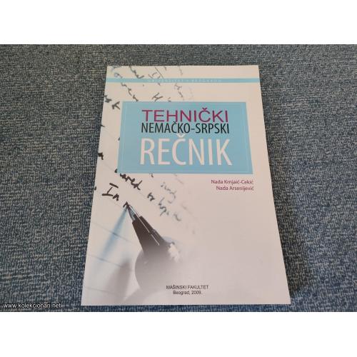 Tehnički rečnik Nemačko-srpski - Nada Krnjajić-Cekić