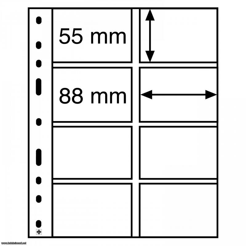 Leuchtturm OPTIMA 4VC providni listovi za telefonske ili vizit kartice